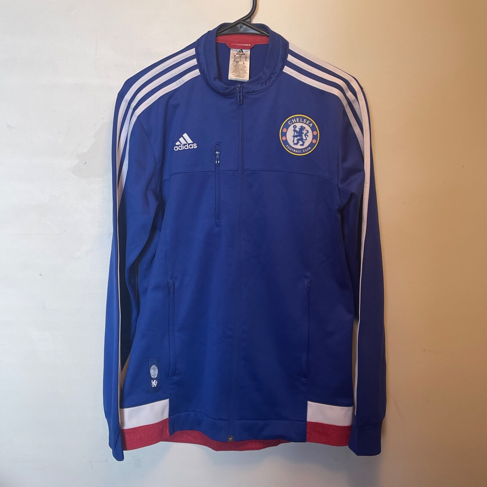 Adidas Authentic Chelsea FC Sports Soccer Jacket Men's Size