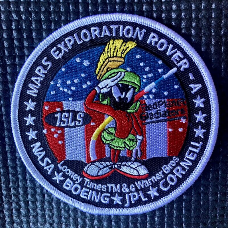 NASA JPL MARVIN THE MARTIAN PATCH MARS EXPLORATION ROVER SPACE MISSION - 3.5”
