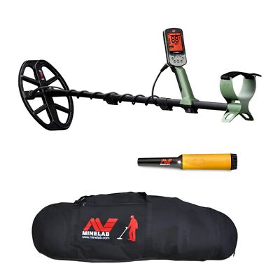 Minelab X-Terra Pro Waterproof Metal Detector Bundle with Case and Pro-Find 35 P