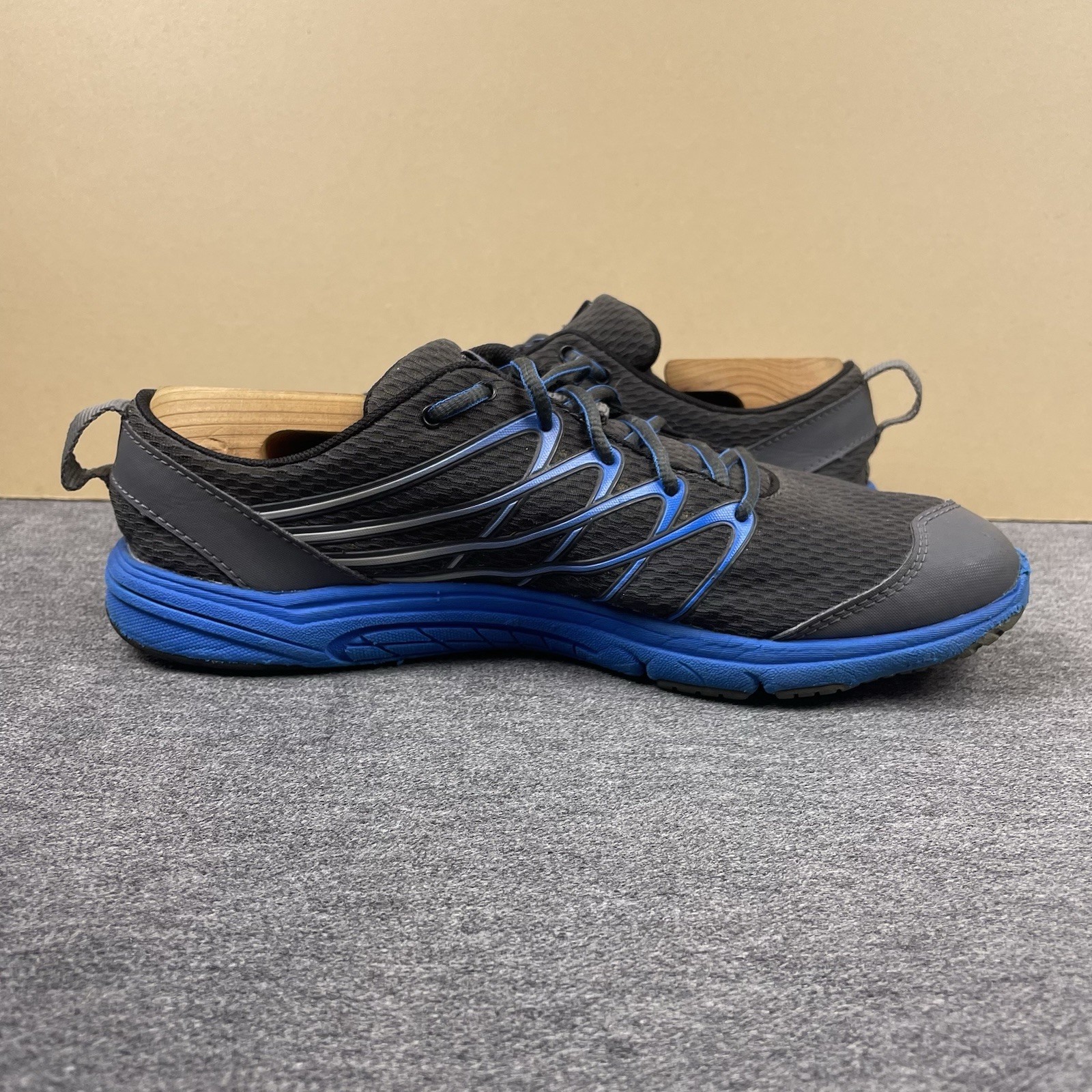 Merrell Mens Bare Access 3 Running Trail Shoes Size 9 Blue Gray Castle Rock EUC