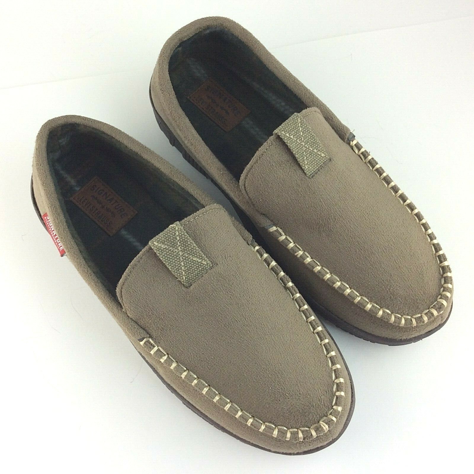 signature by levi strauss & co mens moccasin slippers