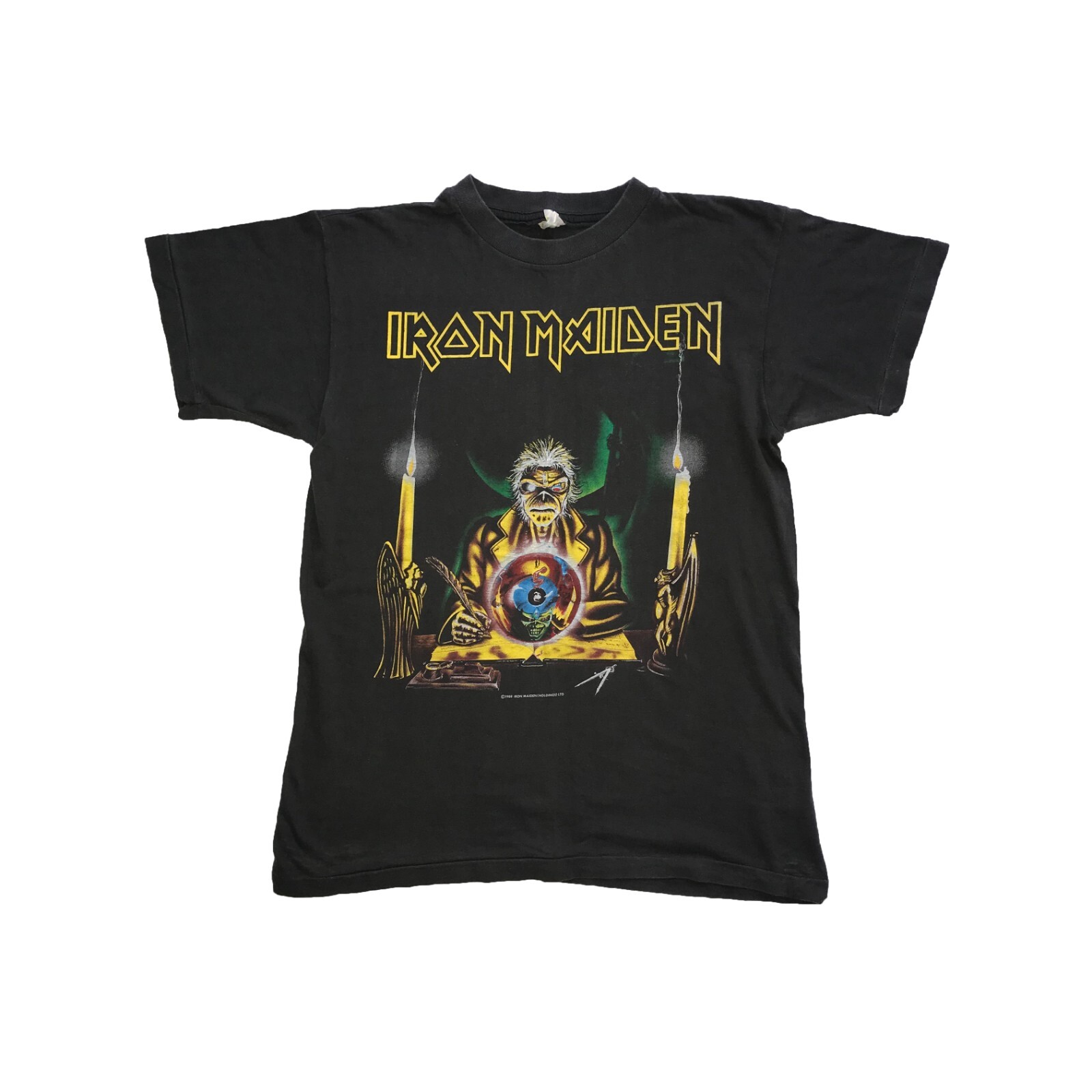レア1987 Iron Maiden タイダイ Tシャツ VINTAGE T Vintage 1987 IRON MAIDEN Somewhere on Tour CONCERT T-SHIRT
