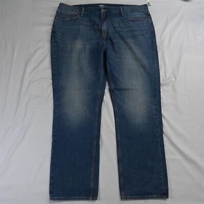 NEW Old Navy 42 x 30 Slim Medium Wash 100% Cotton Denim Mens Jeans