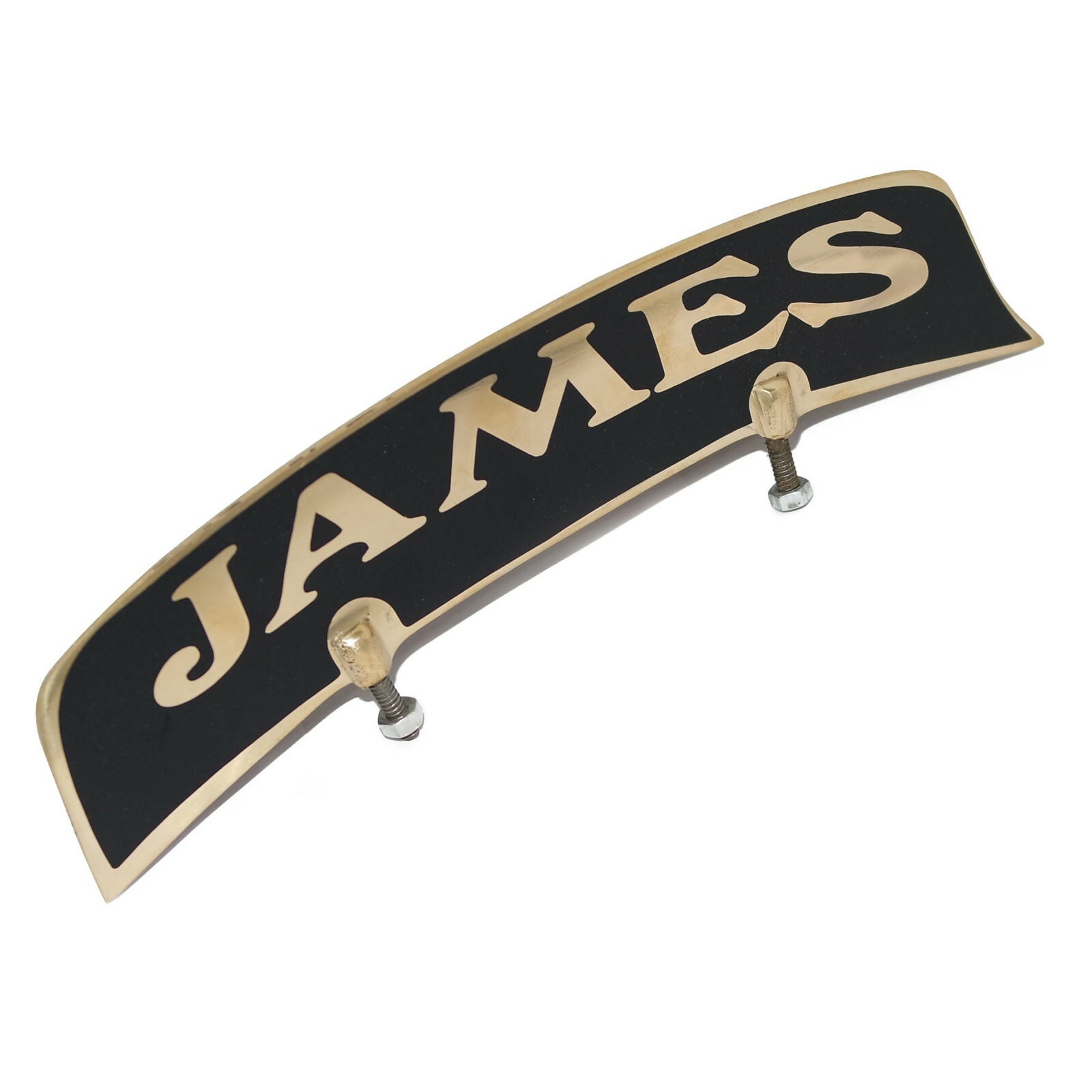 Customized Front Mudguard Number Brass Plate For James  Motorcycle