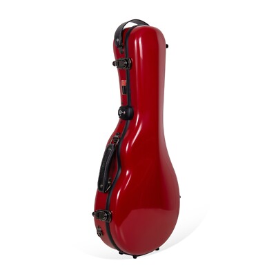 Crossrock Fiberglass Mandolin Hard Case fits both F & A Body Mandolin with TSA