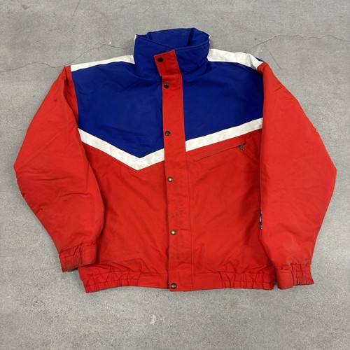 Vintage 90s The North Face Gore-Tex Blue Red Zip Up Jacket