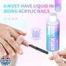 SAVILAND Acrylic Nail Kit with Drill: Professional 0.5Oz Clear/White/Pink Acrylic Powder and 50ml Liquid Set with Drill Nail Brush Forms Tool Extension Set for Beginners with Everything Home DIY Salon