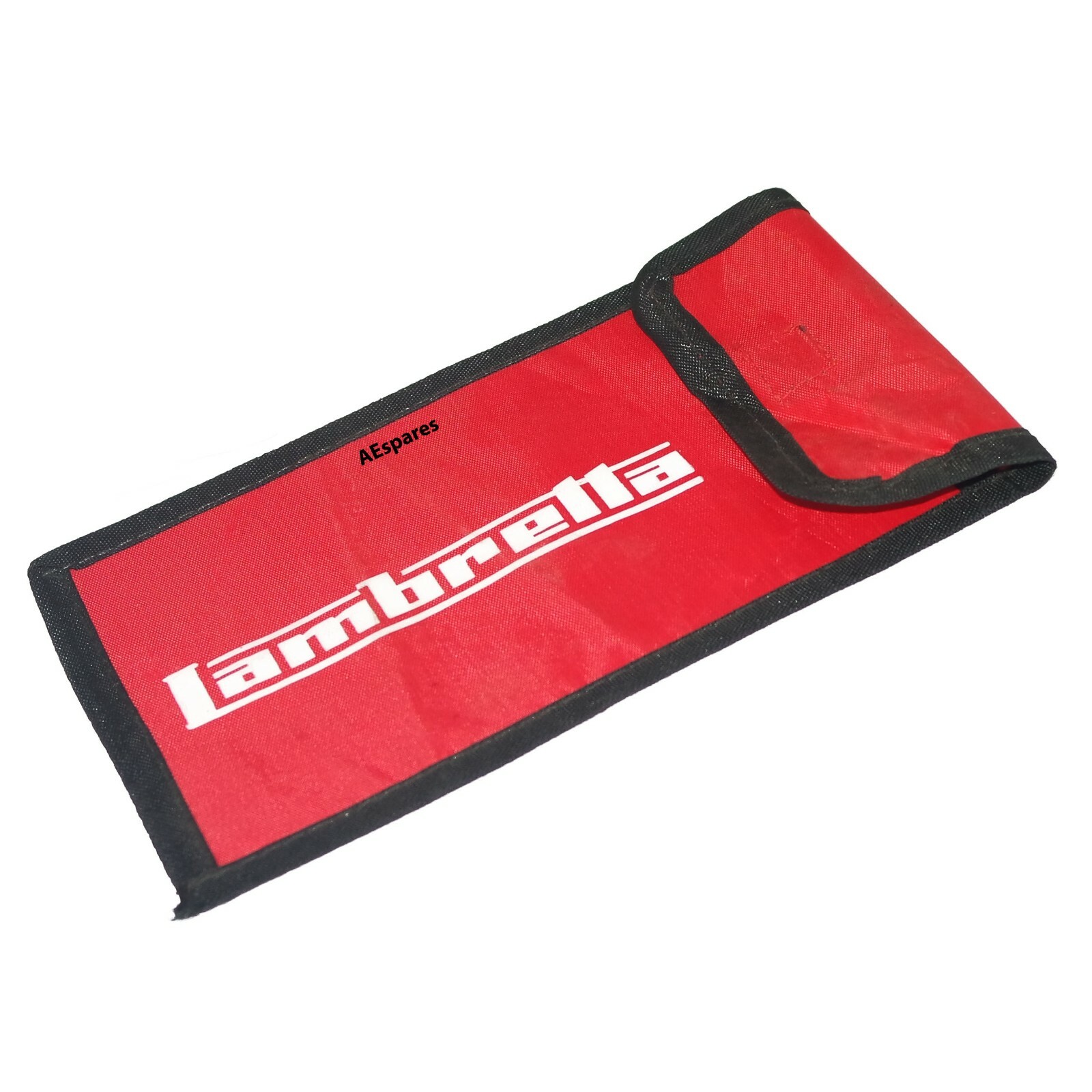 Lambretta Heavy Duty Nylon Tool Kit Pouch With Flap Red view 3