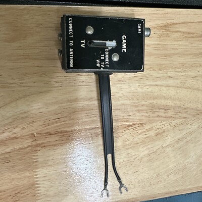 Vintage Computer Atari Game to TV Antenna Switch Adapter VHF Connection