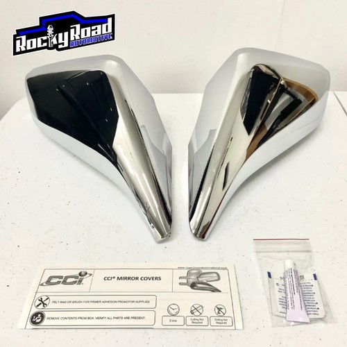 Chrome Full Mirror Covers Cap Caps (Left & Right) for 2010-2015 Chevrolet Camaro