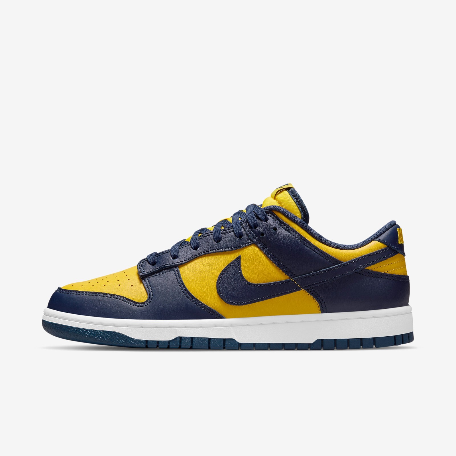 

Nike Dunk Low Retro Shoes (DD1391-700) «Мичиган 2021», Varsity maze / midnight navy, Nike Dunk Low Retro