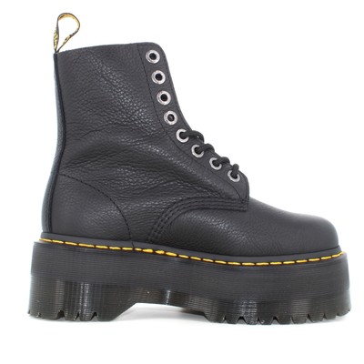 Pre-owned Dr. Martens A23us Women's Amphibian With Platform 26925001 1460 Pascal Max Pisa In Black