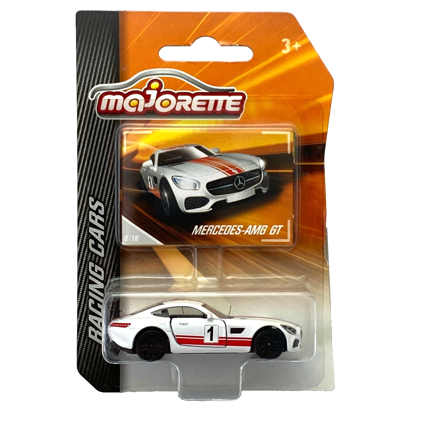 Mercedes AMG GT White #1 Majorette Racing Cars 2017 232E 1
