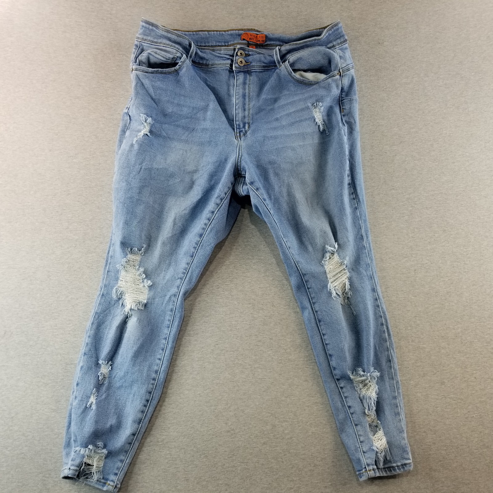 Wax Jeans Women's Sz 22 Stretch Mat. Med Wash Nromcore Cute Comfy Nice Quality