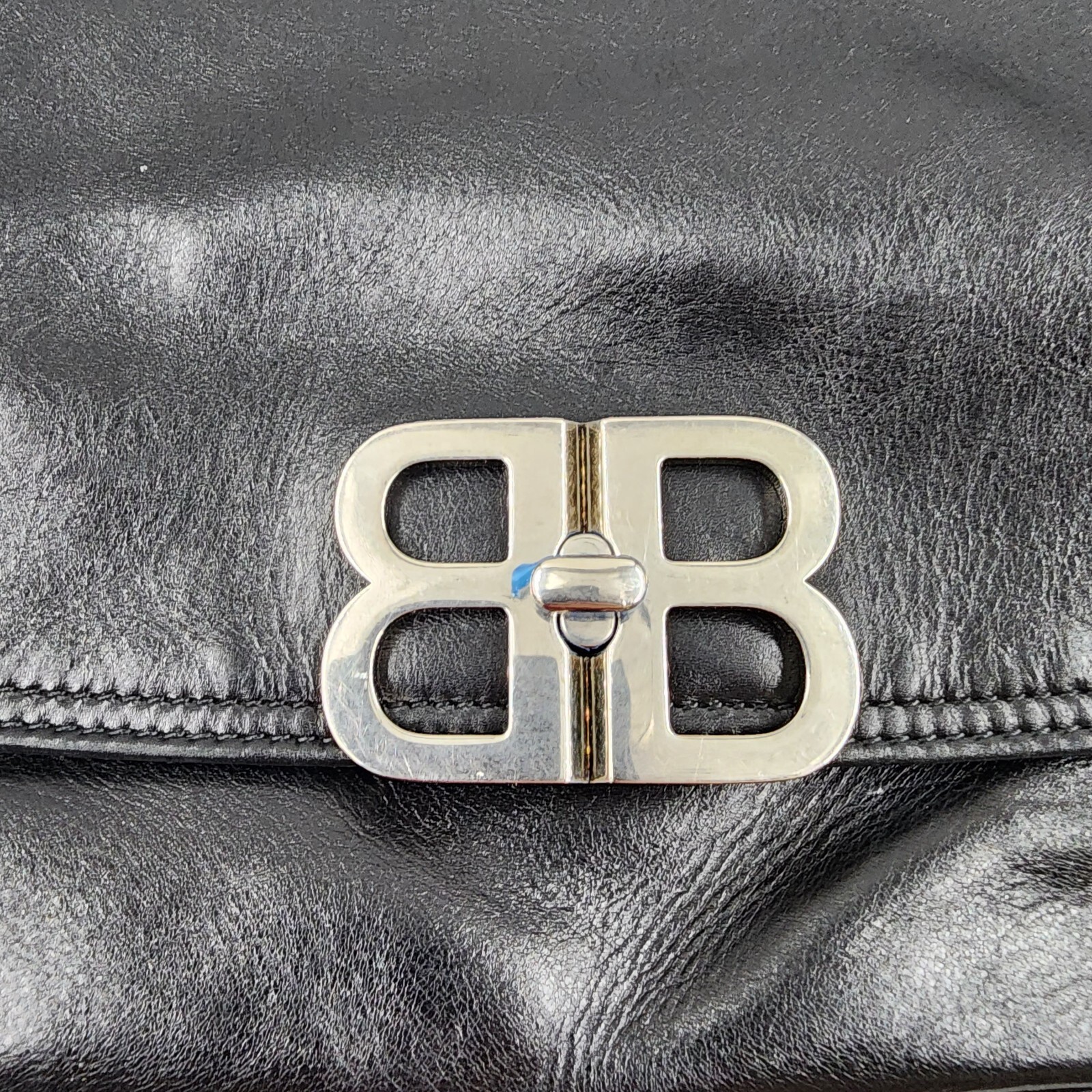 Balenciaga BB Soft Flap Shoulder Bag Women's Black Removable Balenciaga BB Soft Flap Shoulder Bag Women's Black Removable