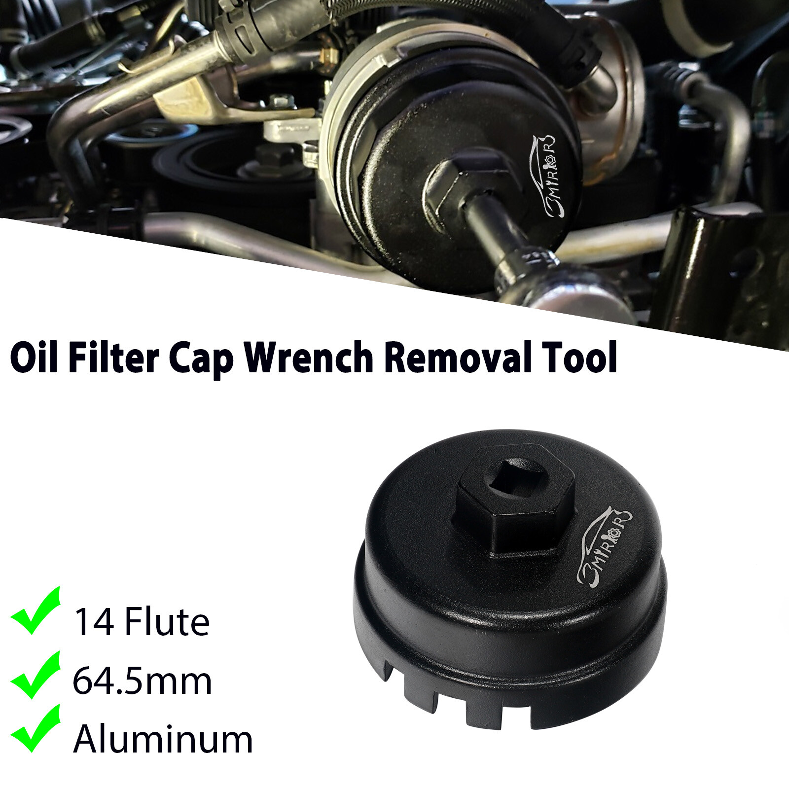 Cap Wrench Remover Tool 14 Flutes 64mm For Toyota Prius Corolla Lexus