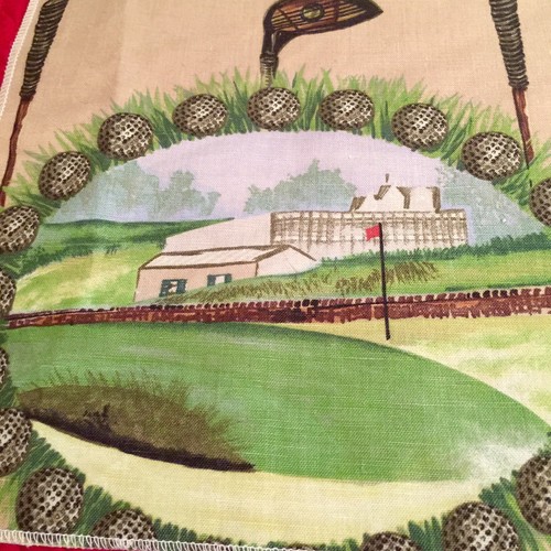 GOLF FABRIC Samarcand Designer Fabric Remnant Golfer's Dream