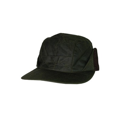 Vintage Barbour D581 Wax Cotton Cap Waxed Hunting Waterproof Hat Large