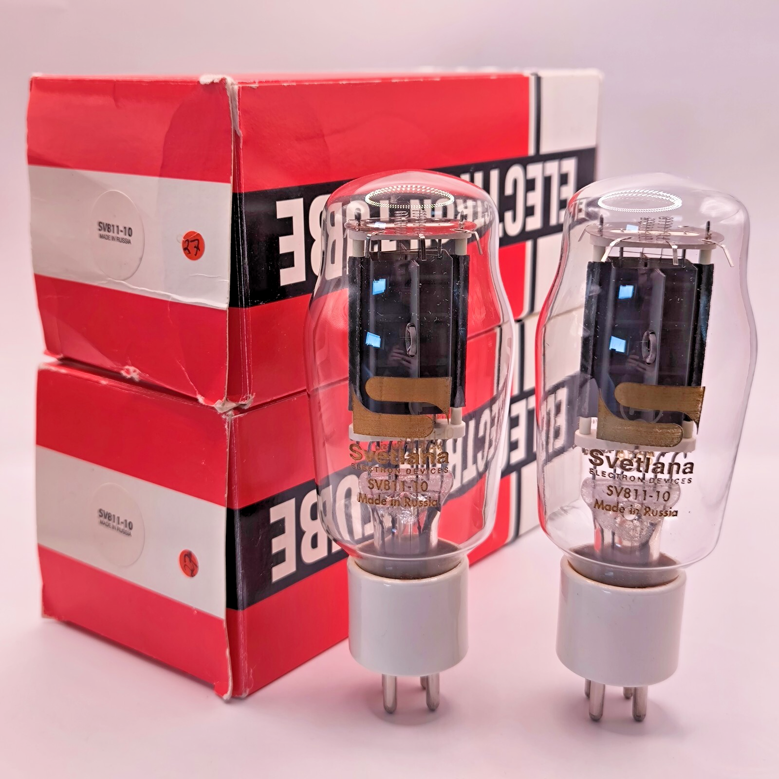 Svetlana SV811-10 , matched pair, same date code 9607, NEW NIB