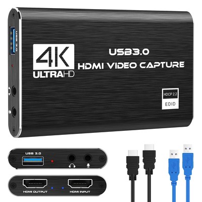 Game Capture Card USB 3.0 Video Card HD 1080P HDMI Video Recording with Live ...