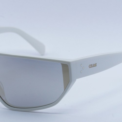 Pre-owned Celine Cl40195i 25c Ivory/silver Mirror --135 Sunglasses Authentic