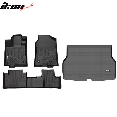 For 16-18 Acura RDX w/ 8-Way Power Seats 3D Floor Mats& Trunk Mat Heavy Duty TPE