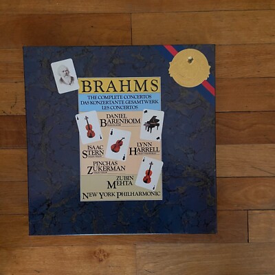 Brahms The Complete Concertos 4 LP Box Set & Book New York Philharmonic Mehta