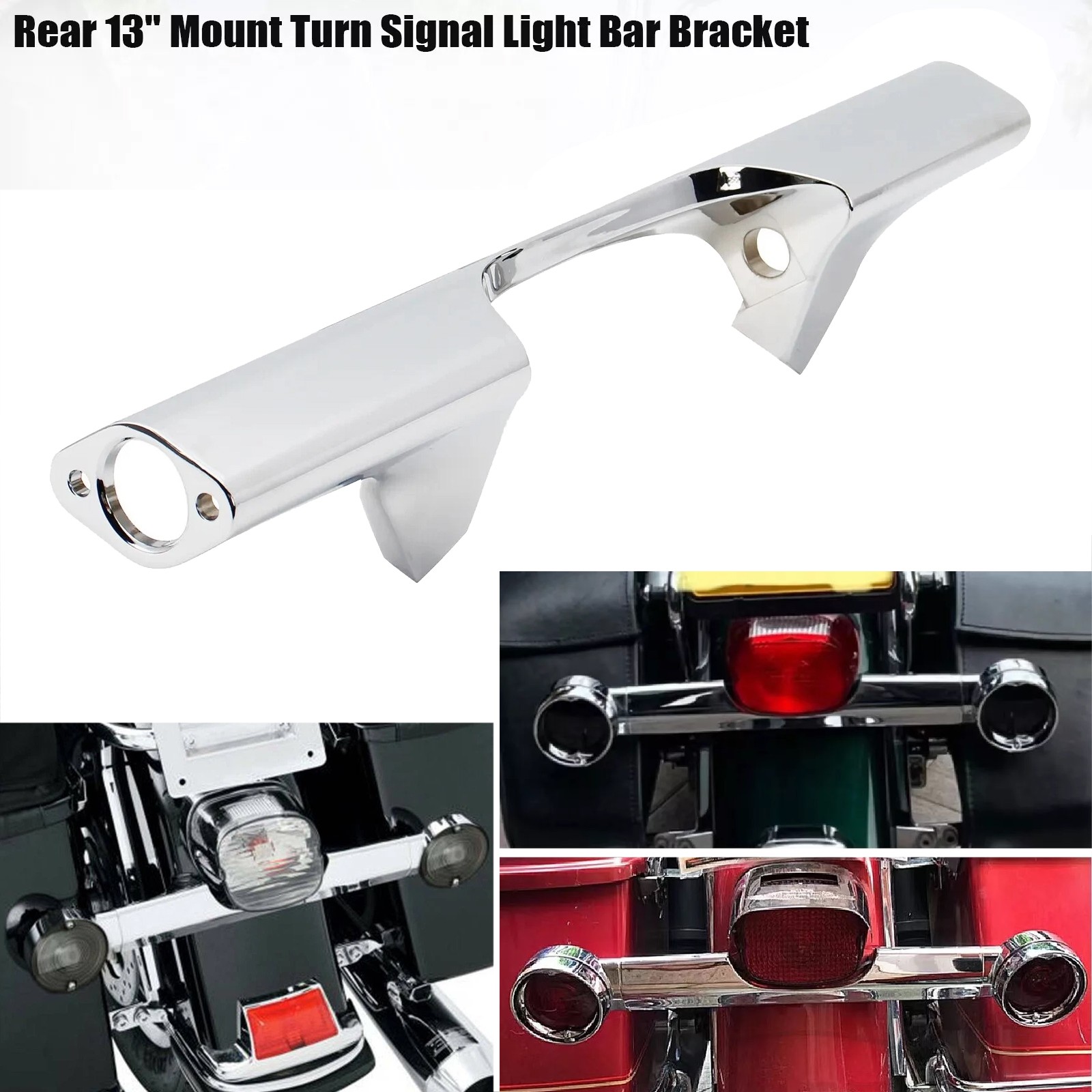 Chrome Rear Turn Signal Light Bar For Harley Electra Glide