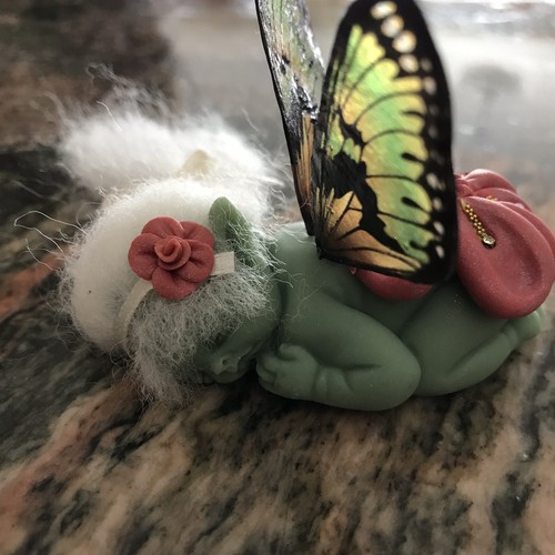 OOAK Fantasy 1 1/2” Art Fairy Doll Handmade