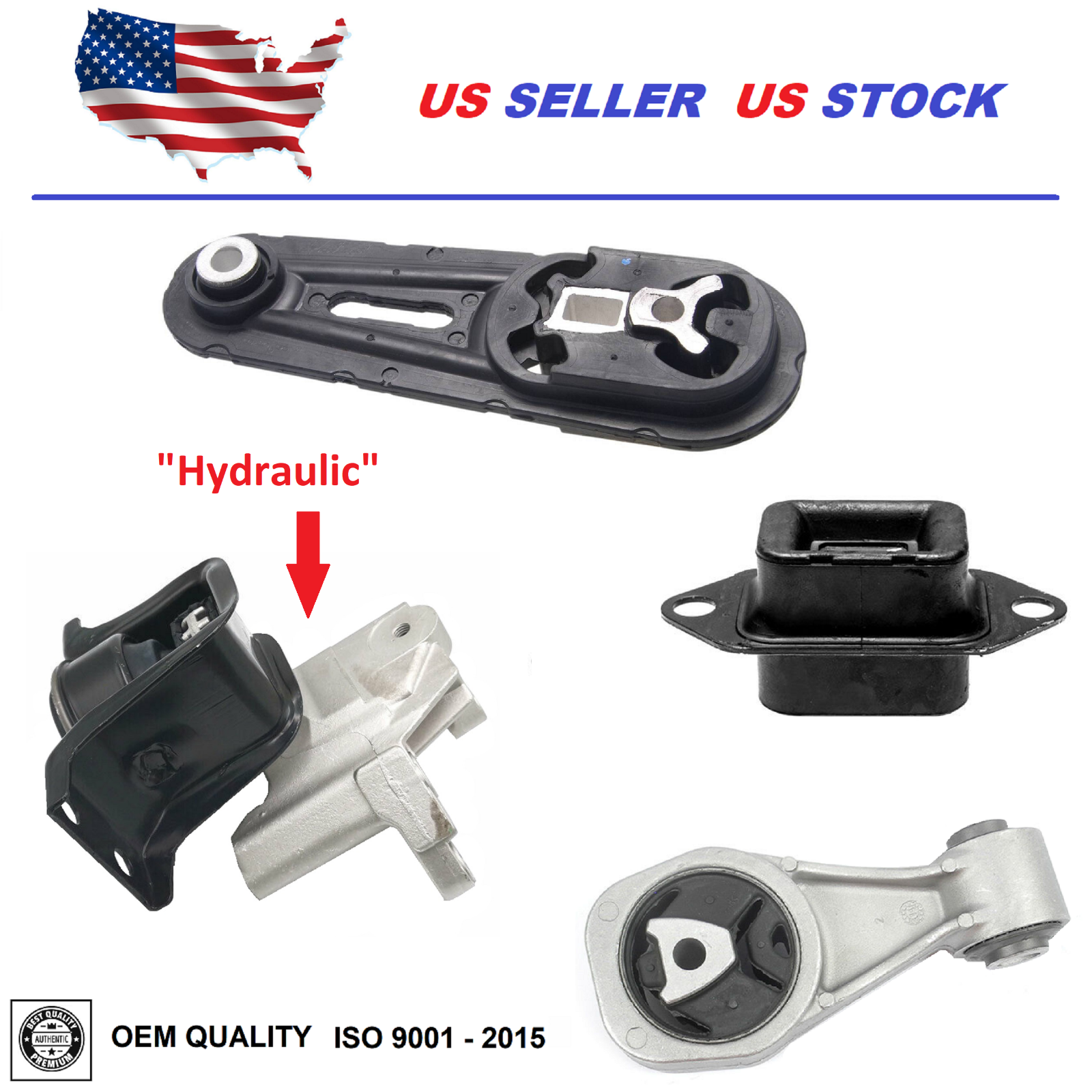 Engine & Trans Mount Set 4pc for Nissan Sentra 1.8 2013-2019