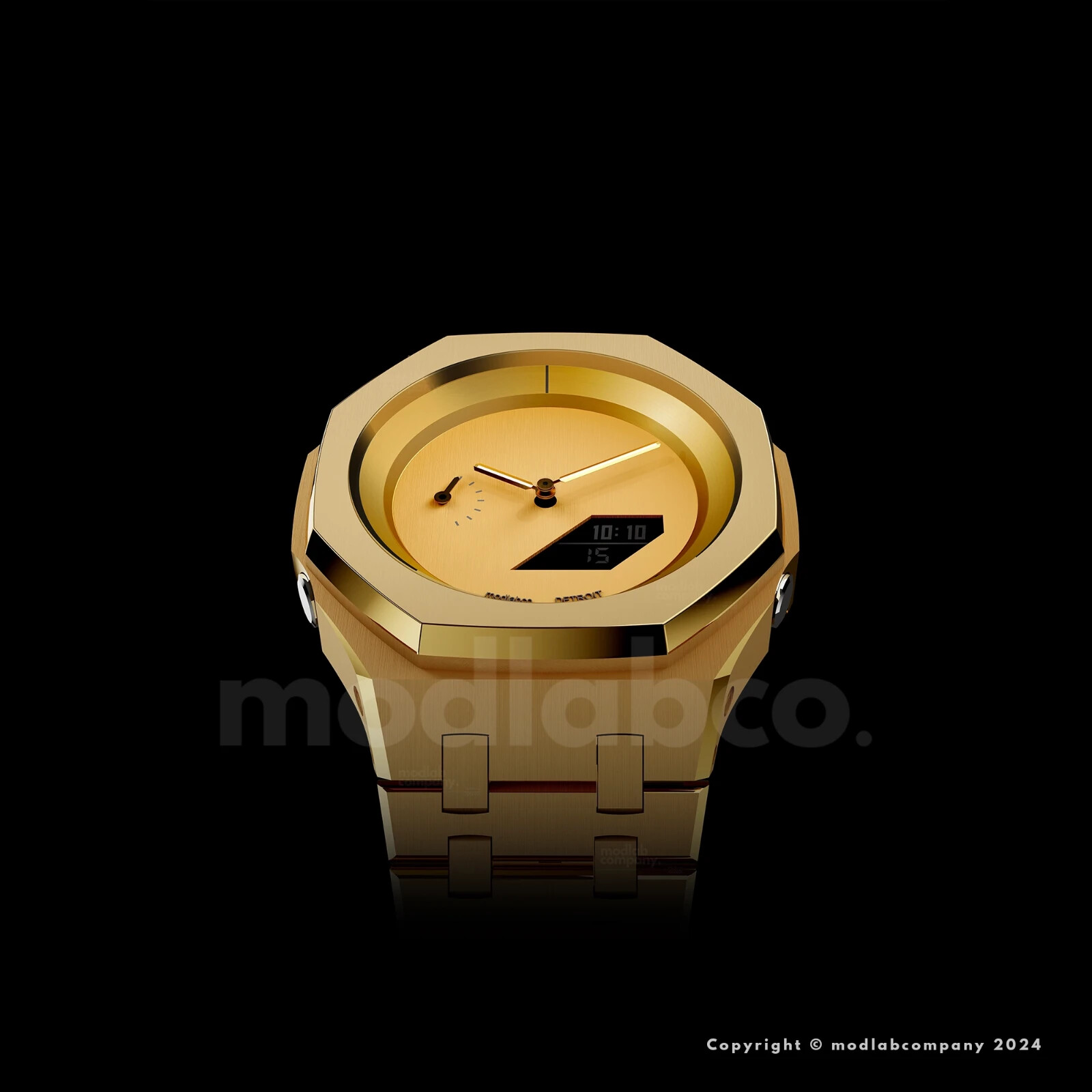 Pre-owned Casio Mlc Signature Gold Custom  G-shock Ga2100 Mod Watch Ak Gift For Man