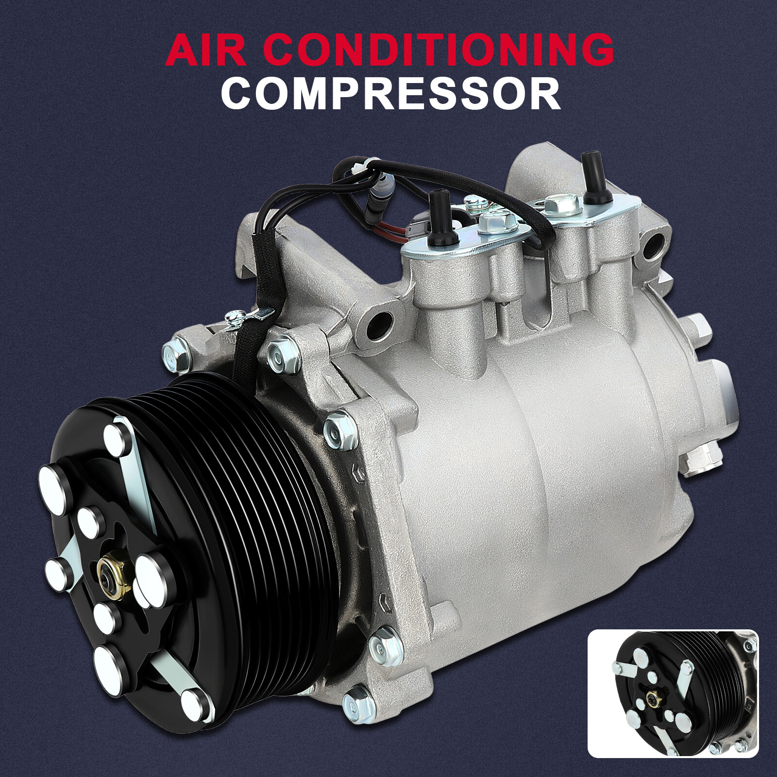 AC Compressor For Honda CR-V CRV 2.4L 2002-2003 2004 2005