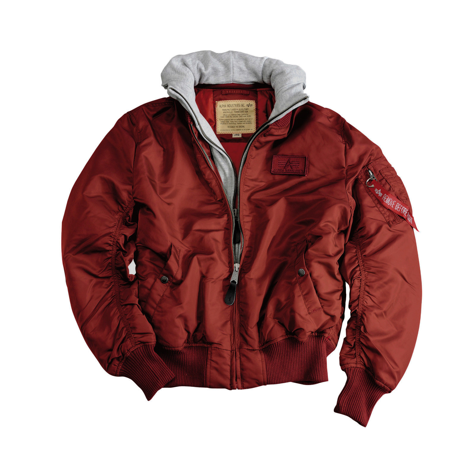 ALPHA INDUSTRIES HERREN Jacke Landing Jacket Flieger Kapuze ALPHA INDUSTRIES HERREN Jacke Landing Jacket Flieger Kapuze