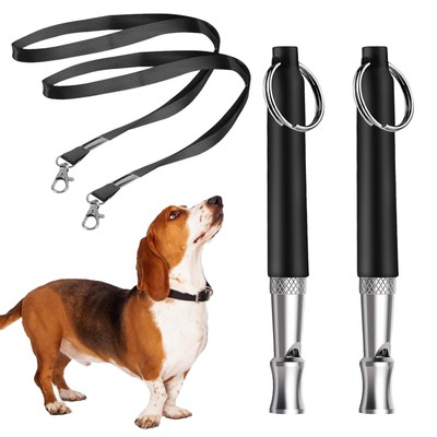 2 X Dog Whistle To Stop Barking Device Dog Copper Whistle Ultrasonic Training