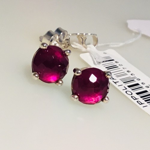 Pre-owned Rock Candy Ippolita 925  Large Round Stone Ring Size 7 In Cherry