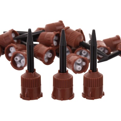 Dental HP Mixing Tips For E.T.C. & Retrieve Cements Brown/Black (Short) 1:1 50