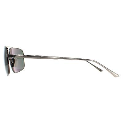 Pre-owned Chopard Sunglasses Schf21m 568p Total Shiny Gunmetal Gray Green Polarized