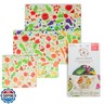 Bee's Wrap Beeswax Wraps for Food - Garden Party 3 Pack (S, M, L) Made in USA Reusable and Organic Food Wraps, Sandwich Wrap and Bowl Covers - Eco-Friendly Alternative to Aluminum Foil and Plastic Wrap