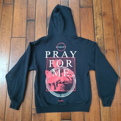 Kendrick Lamar 2017 Damn Tour  Nobody Pray For Me  Hoodie Black Size Small S
