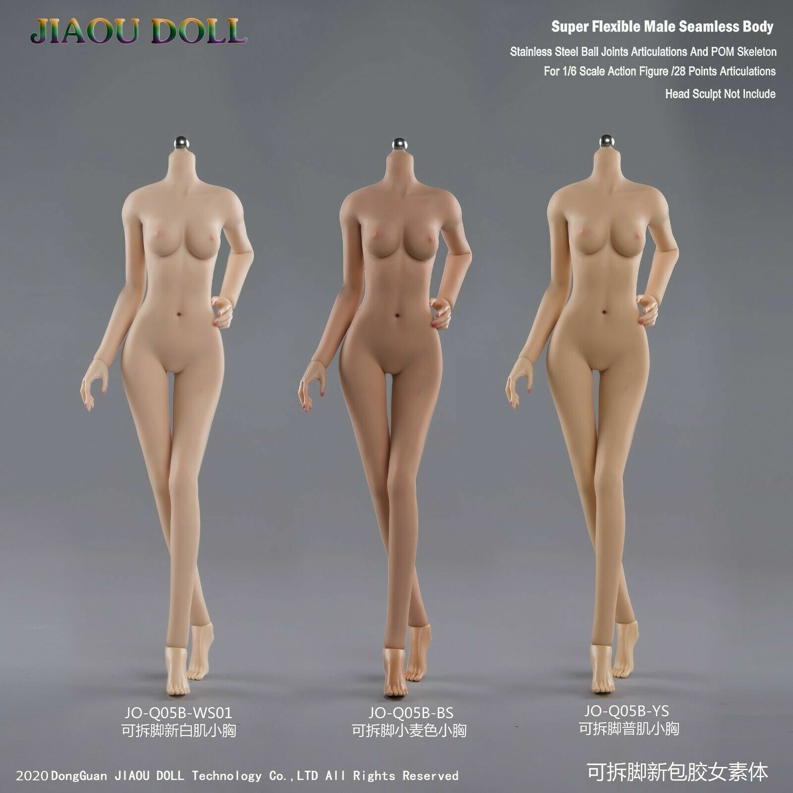 Body Small Bust For 12 Inch Hot Toys Phicen Kimi