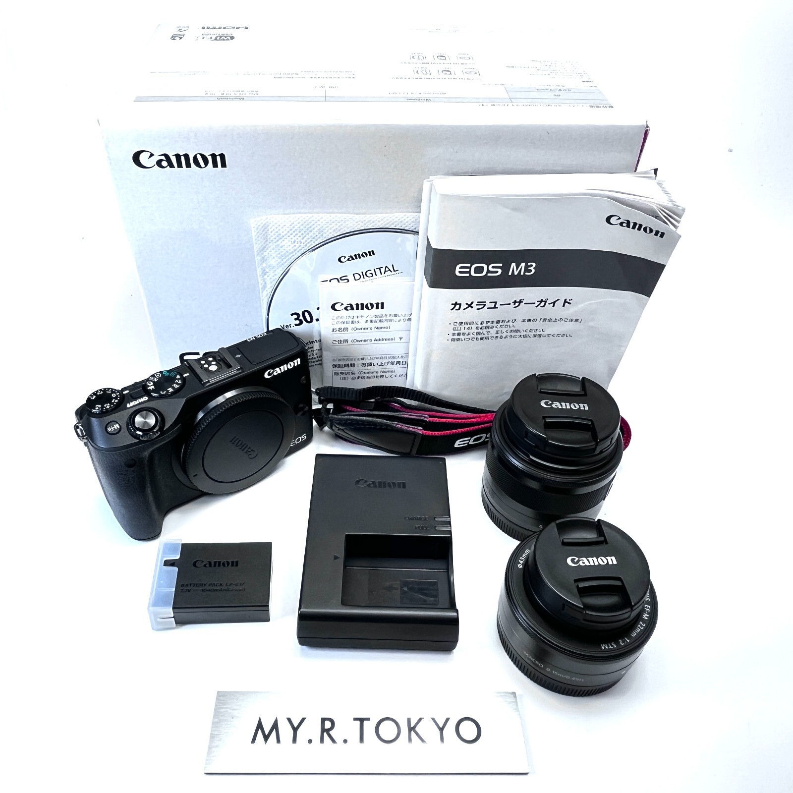 Near Mint] Canon EOS M3 24.2MP Digital Camera Black EF-M STM