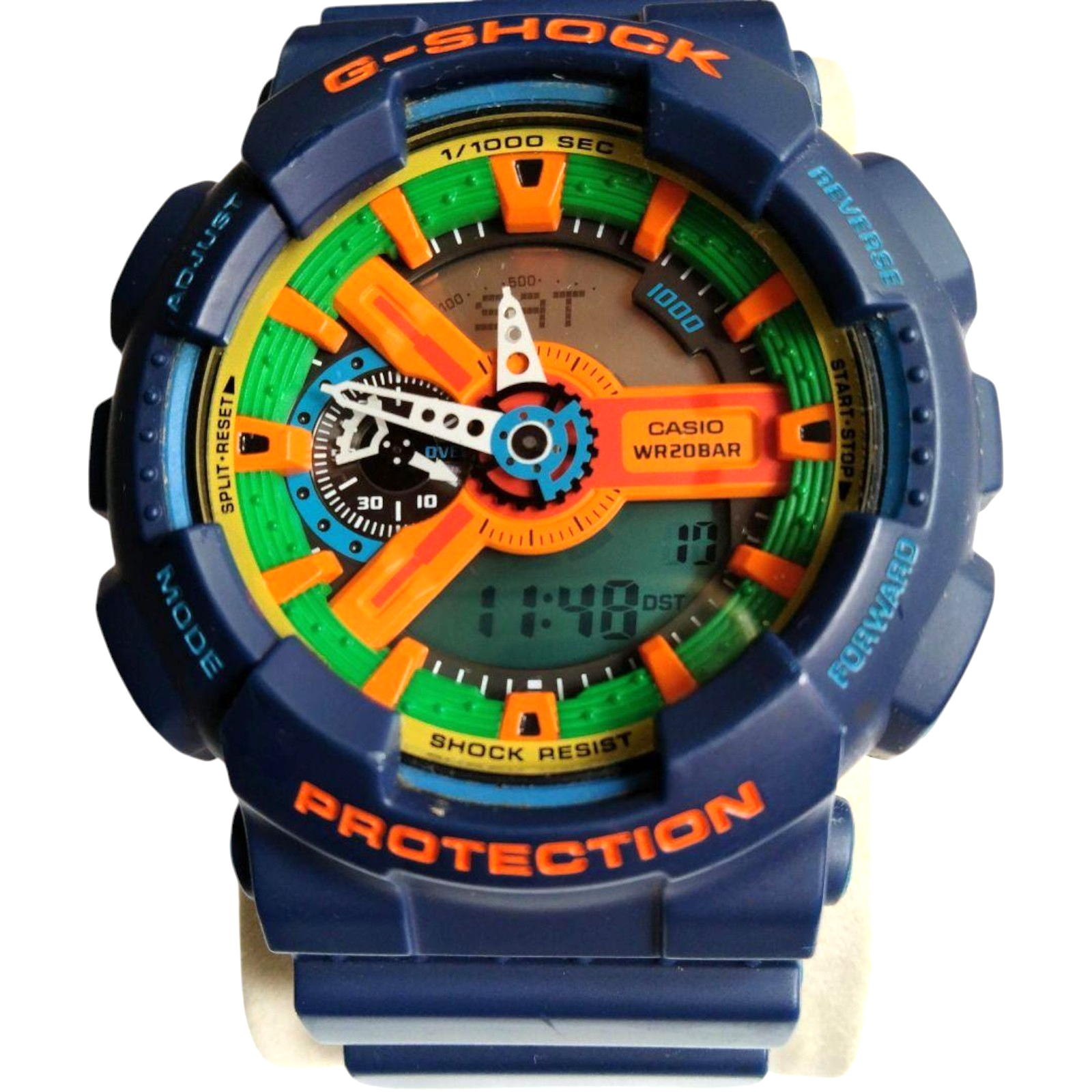 【箱・ケース付】カシオ／G-SHOCK ハイパーカラーズ GA-110FC／QZ 箱・ケース付】カシオ／G-SHOCK ハイパーカラーズ GA-110FC／QZ
