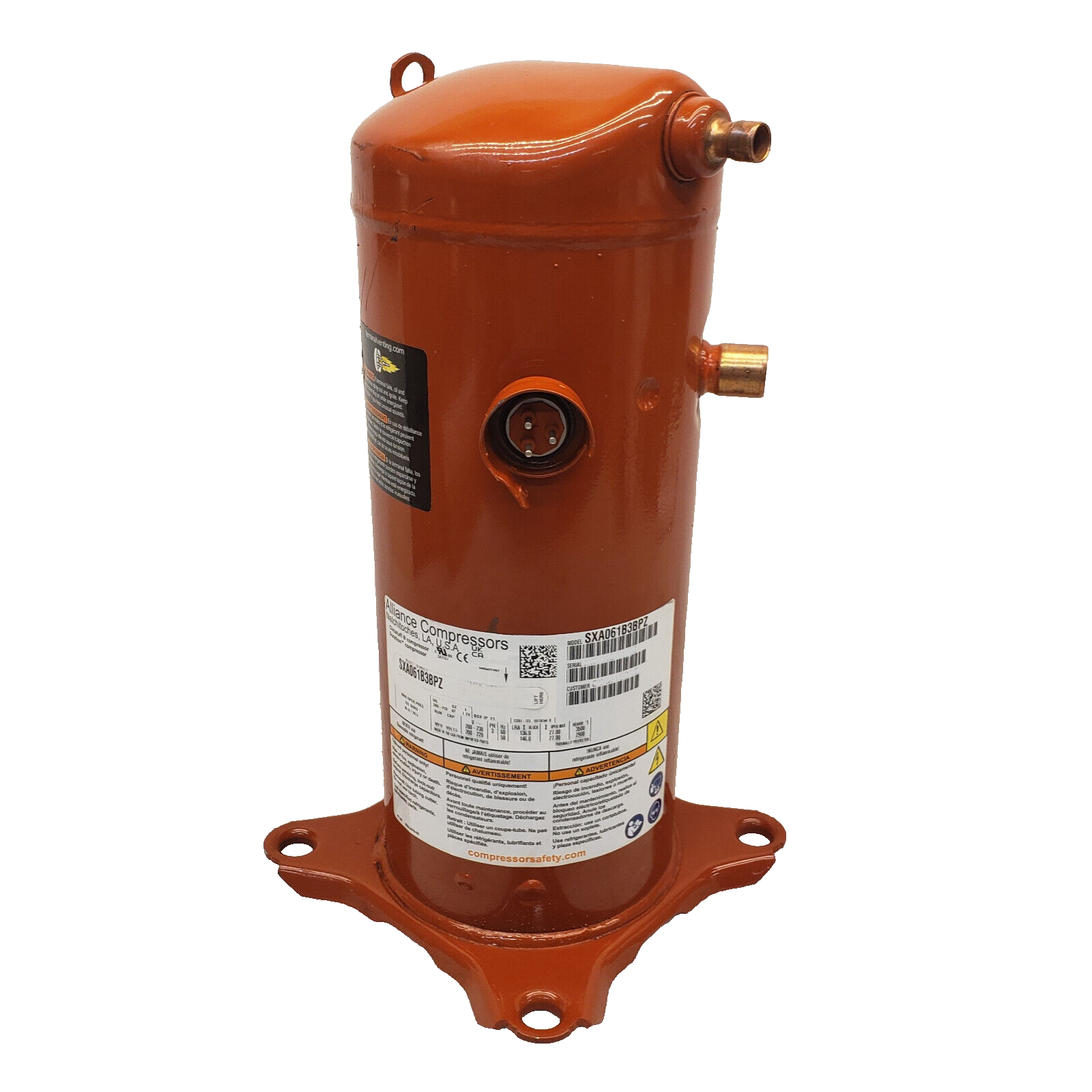 Trane OEM COM10212 Alliance SXA061B3BPZ Compressor 230V 5