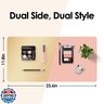 Makeup Mat for Vanity to Protect Desk Top, Dual-Sided Makeup Mat, Easy to Clean Desk Pad - Waterproof and Oilproof Vanity Accessories, 23.6 x 11.8 in (Gold and Pink)