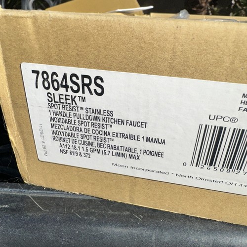 Moen Sleek 7864SRS One-Handle Pulldown Kitchen Faucet in Spot Resist Stainless