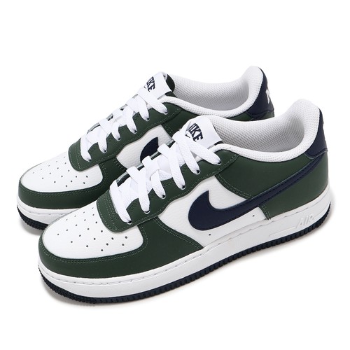 Nike Air Force 1 GS AF1 Винтажный зеленый, обсидианово-белый, детский, молодежный, повседневный HF5178-300