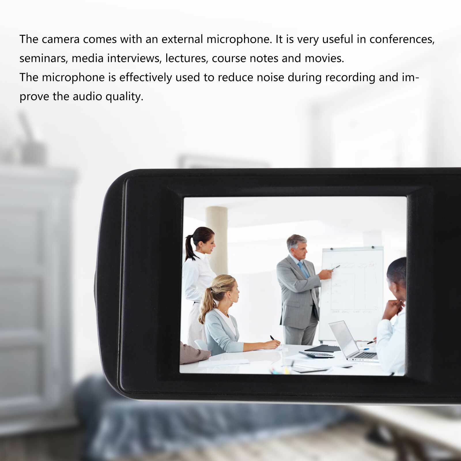 Digital Video HD 1080p Camera YouTube Live Stream Vlogging Recorder Microphone