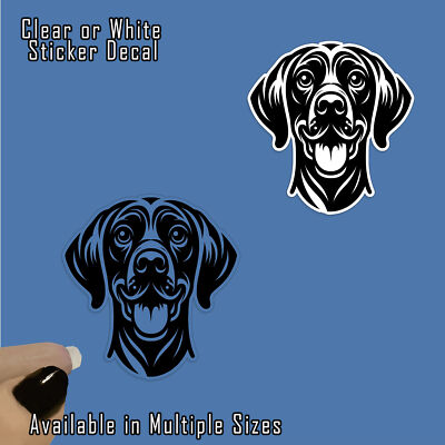 German Shorthaired Pointer Dog Vinyl Decal Sticker Indoor Outdoor 4 Sizes