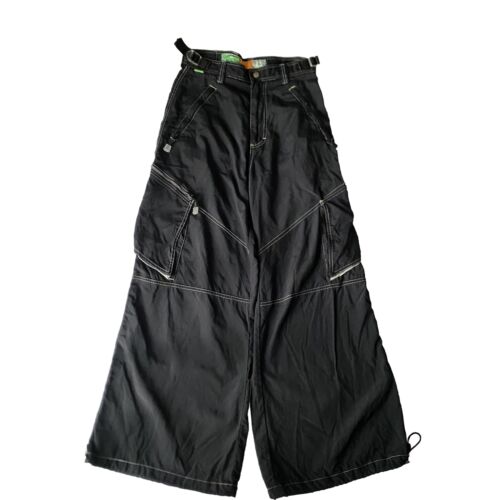 Vintage 90s Y2K Kik Wear Knet Nylon Baggy Wide Leg Rave Vintage 90s Y2K Kik Wear Knet Nylon Baggy Wide Leg Rave