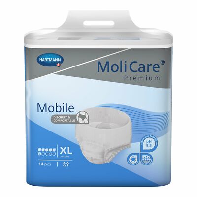 MoliCare Disposable Underwear X-Large Mobile 56 Ct